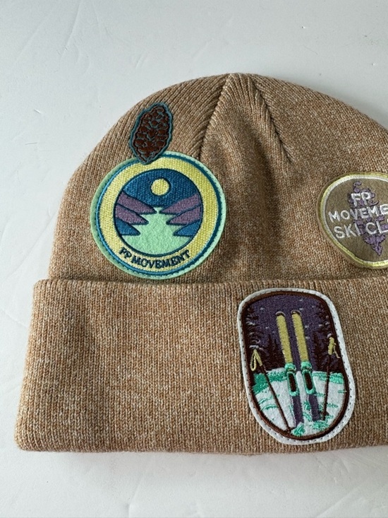 NWOT Free People FP Movement Park Patch Beanie